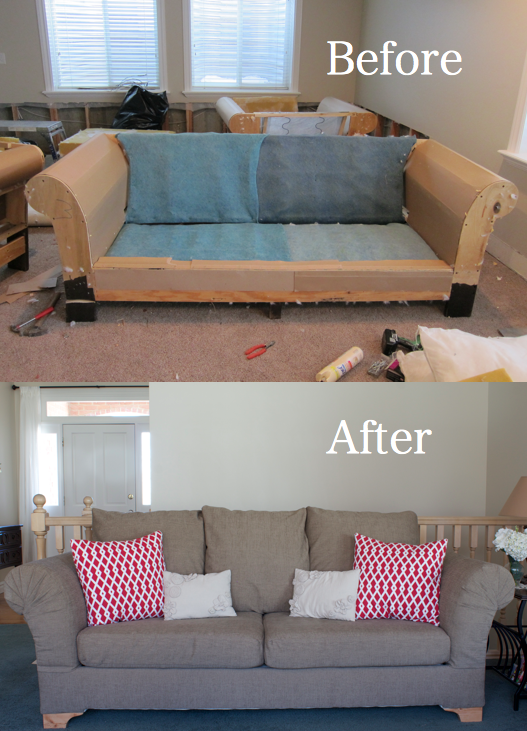 Revamp Your Favorite Reclining Sofa, How To Cover Leather Sofa With Fabric