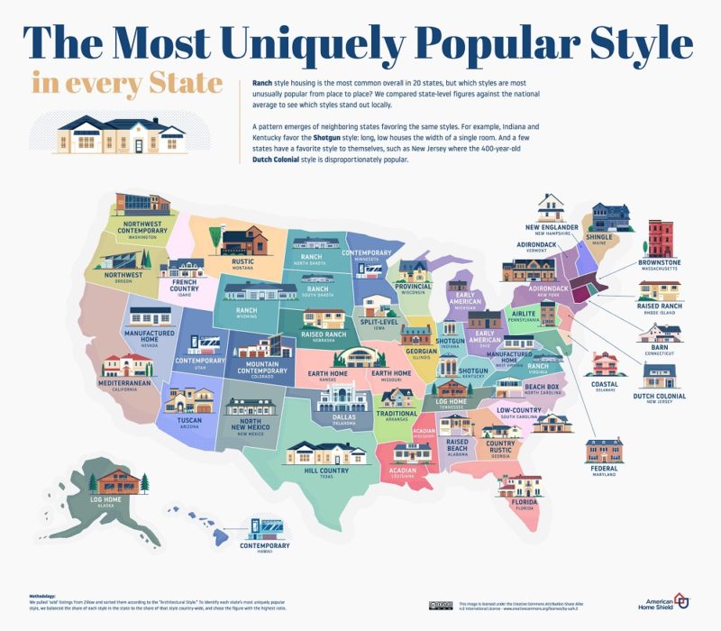 The most expensive house style in every US state
